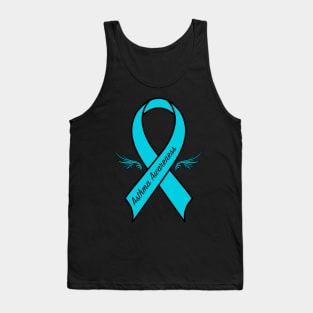 Asthma Awareness Ribbon with Wings Tank Top